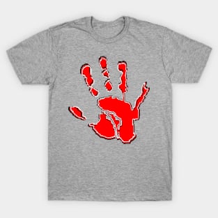 palm print hand fingers T-Shirt